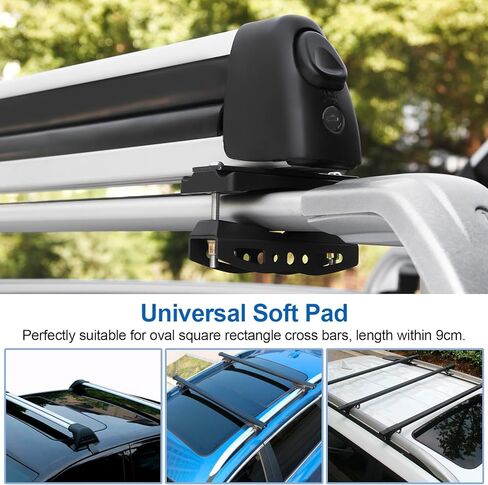 نيلومو رفوف سيارة للتزلج والتزلج على الجليد، رفوف تزلج لسقف السيارة، رفوف التزلج على الجليد للسقف 31 انش تناسب 4 ازواج من الواح التزلج، قطعتان من الواح التزلج على الجليد مناسبة للقضبان المتقاطعة in Kuwait