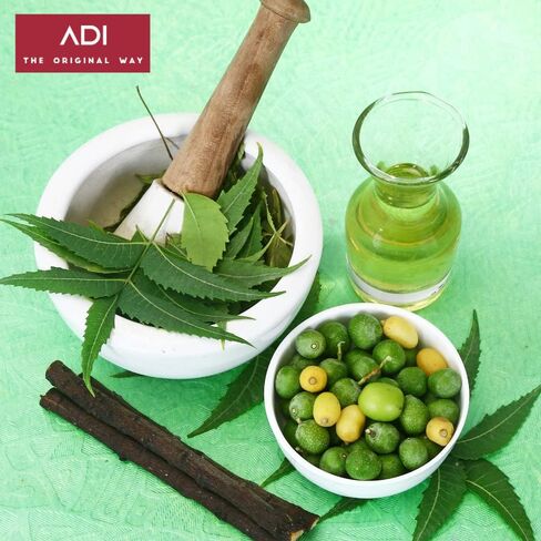 زيت النيم المضغوط البارد من آدي أورجانيك، 100 مل، معتمد من وزارة الزراعة الأمريكية | زيت عطري للبشرة والشعر والأظافر | صنع في الهند in Kuwait