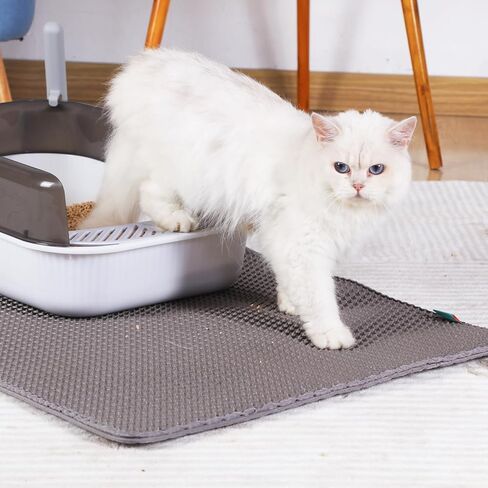 Laifug Cat Litter Mat, Cat Litter Collection Mat, Cellular Dispersion Control Mat, Phthalate Free, Urinary and Water Resistant, Easy Clean Floor Mat in Kuwait