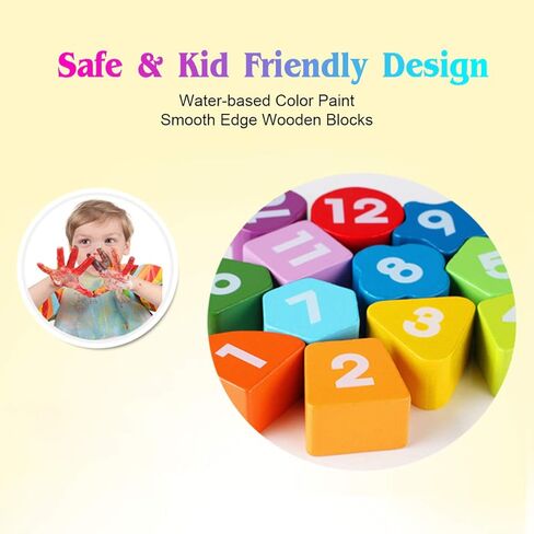 لعبة ساعة الوقت للأطفال، وقت التعلم الخشبي، لعبة فرز الألوان، لعبة مونتيسوري للتعليم المبكر، مجموعة الرياضيات للأطفال، أداة لعب ما قبل المدرسة، لعبة ألغاز للأطفال الصغار، هدية للأولاد والبنات، سن 3 4 5 6 in Kuwait