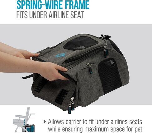 حقيبة ظهر للسفر من شيربا كات مع رؤية فقاعية، معتمدة من شركات الطيران - أسود، مقاس واحد in Kuwait