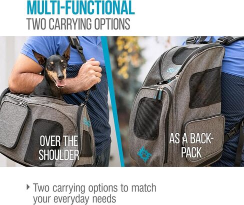 حقيبة ظهر للسفر من شيربا كات مع رؤية فقاعية، معتمدة من شركات الطيران - أسود، مقاس واحد in Kuwait