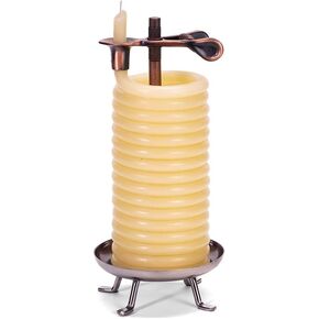 Candle by the Hour 48-Hour Horizontal Candle, Eco-Friendly Natural Beeswax with Cotton Wick & 80-Hour Vertical Candle, Eco-Friendly Natural Beeswax with Cotton Wick
