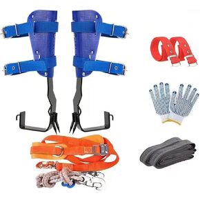 ميدوو معدات تسلق الاشجار المطورة (حزام امان مطور وواقيات ساق (ازرق) in Kuwait