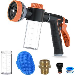 Dog Shower Attachment Water Hose Nozzle Sprayer with 3/4" GHT Male x 1/2" NPT Male Connector Kit in Saudi Arabia