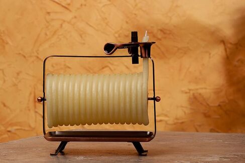 Candle by the Hour 48-Hour Horizontal Candle, Eco-Friendly Natural Beeswax with Cotton Wick & 80-Hour Vertical Candle, Eco-Friendly Natural Beeswax with Cotton Wick in Kuwait