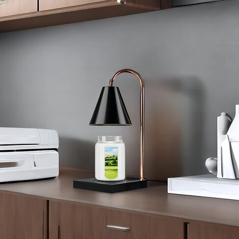 مصباح تسخين الشموع، سخان كهربائي لمصباح الشمعة مع مؤقت، سخان ذوبان الشمع القابل للتعتيم لشموع البرطمان مع لمبتين، مذيب كهربائي للرائحة، ديكور منزلي وهدية للأم in Kuwait