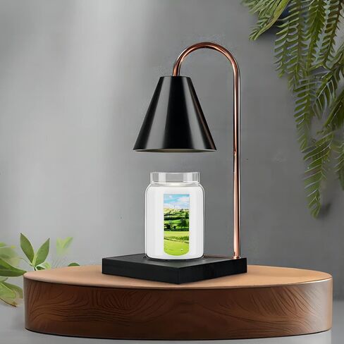 مصباح تسخين الشموع، سخان كهربائي لمصباح الشمعة مع مؤقت، سخان ذوبان الشمع القابل للتعتيم لشموع البرطمان مع لمبتين، مذيب كهربائي للرائحة، ديكور منزلي وهدية للأم in Kuwait