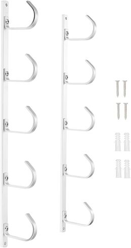 Lucausd Fishing Pole Holders Aluminum Alloy 5-Rod Fishing Rod Rack Organizer Storage for Garage,Wall & Cabin & Basement in Kuwait