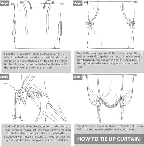 DriftAway Freda Jacobean Floral Linen Blend Room Darkening Thermal Insulated Linen Curtains Energy Saving Tie Up Adjustable Balloon Rod Pocket Curtain 45 Inch by 63 Inch Red Beige in Kuwait