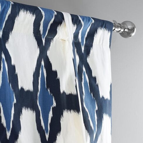 HPD Half Price Drapes Room Darkening Tie Up Curtains 46 X 63 Inch Mecca Printed Cotton Window Roll Up Balloon Curtain for Living Room, Kitchen PRTW-TUD23C-63 (1 Panel),Mecca Gold in Kuwait