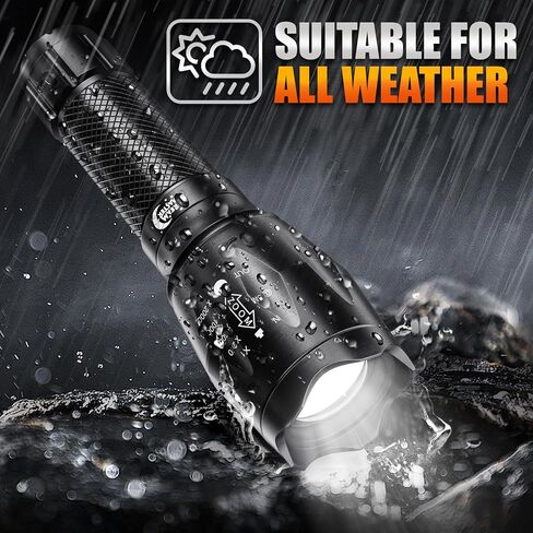 Dream Master 2 Pack LED Flashlights High Lumens مع 6 بطاريات AAA، 5 أوضاع مصباح يدوي تكتيكي صغير مقاوم للماء للتخييم والمشي لمسافات طويلة، هدايا للرجال لعيد الميلاد، هدايا للرجال الأب in Kuwait