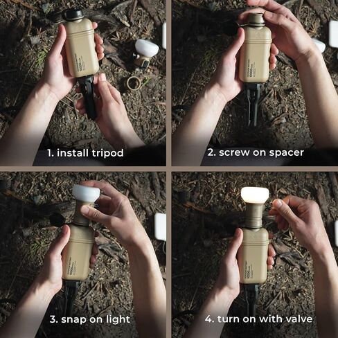 ELECOM NESTOUT Outdoor Camping LED Panel Flashlight w/ Mini Tripod, Dimmable USB Powered LED Light, IP44 Water Dust Resistant, 30-1000 Lumen, Portable Lantern for NESTOUT Power Bank, Black (Flash-1) in Saudi Arabia