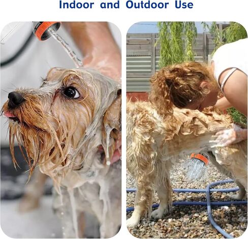 Dog Shower Attachment Water Hose Nozzle Sprayer with 3/4" GHT Male x 1/2" NPT Male Connector Kit in Saudi Arabia