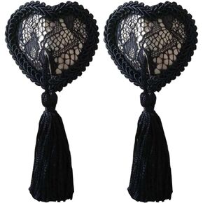 KINGSEVEN Reusable Flower Silicone Pasties Bra Sexy Breast Petals with Tassel