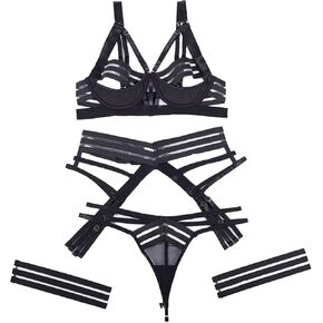 ملابس داخلية نسائية من HHX Garter، مجموعة ملابس داخلية دانتيل مثيرة من الدانتيل