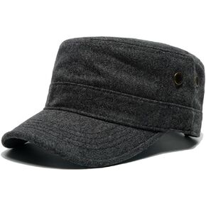 قبعات عسكرية من الصوف التويد للرجال، قبعات جيش كاديت، قبعات مسطحة in Kuwait