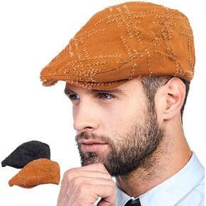 LADYBRO 2Pack Unisex Flat Cap Newsboy Hats for Men Women, Summer Casual Adjustable in Saudi Arabia