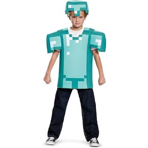 Armor Classic Minecraft Costume, Blue, Medium (7-8)