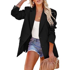 سترة نسائية كاجوال من MACNOORA مفتوحة من الأمام وأكمام طويلة وأزرار للعمل والمكتب in Kuwait