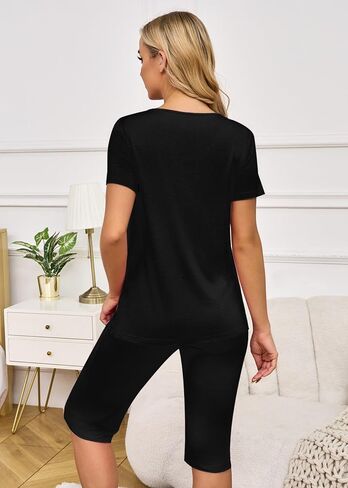 طقم بيجامة للحوامل للسيدات من Xpenyo، طقم ملابس نوم للاستراحة مكون من قطعتين مع جيوب in Kuwait