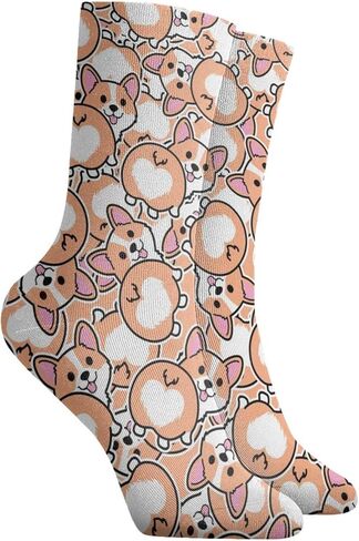 جوارب ضغط PIOKNGY للنساء والفتيات، جوارب دائرية، جوارب مضحكة للجري الرياضي أثناء السفر، مقاس 11.8 بوصة in Kuwait