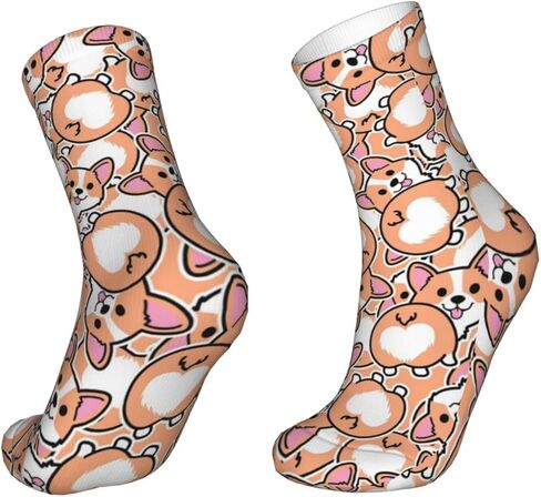 جوارب ضغط PIOKNGY للنساء والفتيات، جوارب دائرية، جوارب مضحكة للجري الرياضي أثناء السفر، مقاس 11.8 بوصة in Kuwait