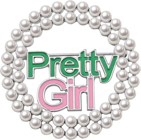 POTIY Sorority Gift Pink Pearl Brooch Graduation Gifts Paraphernalia Charm Nature Pink Pearl Brooch for Women in Kuwait