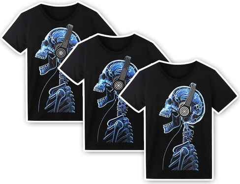 LED T Shirt Sound Activated Glow Shirts Light Up Equalizer Clothes for Party in Kuwait