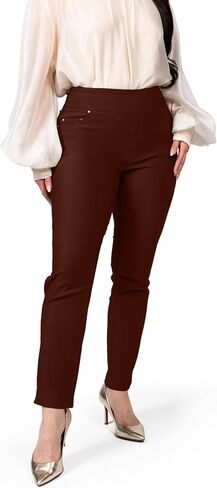 FITSIGHT Women's Yoga Dress Pants - Strechy Straight Leg Work Pants with 5 Pockets Slim Fit Office Casual Slacks in Saudi Arabia