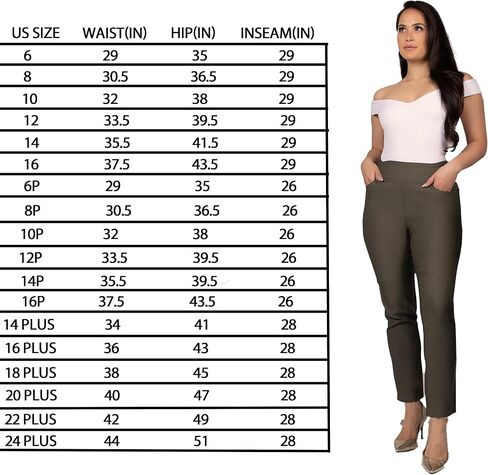 FITSIGHT Women's Yoga Dress Pants - Strechy Straight Leg Work Pants with 5 Pockets Slim Fit Office Casual Slacks in Saudi Arabia