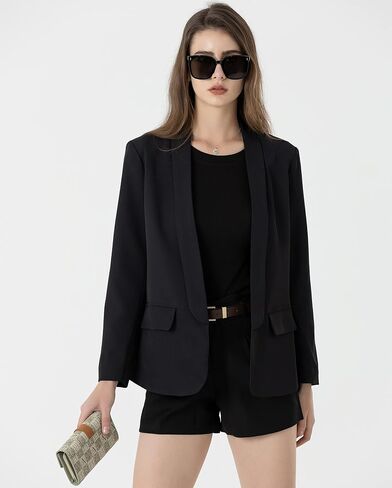 Beninos Womens Casual Long Sleeve Blazer Jackets with No Button in Saudi Arabia