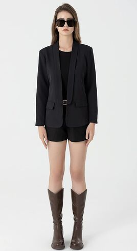 Beninos Womens Casual Long Sleeve Blazer Jackets with No Button in Saudi Arabia