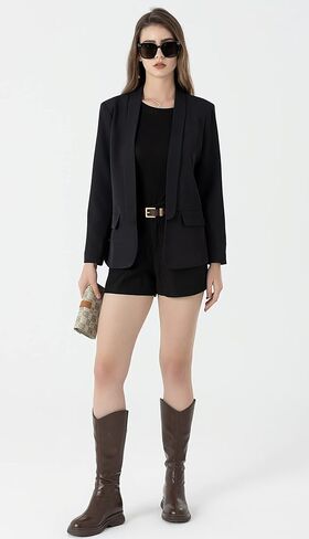 Beninos Womens Casual Long Sleeve Blazer Jackets with No Button in Saudi Arabia