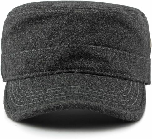 قبعات عسكرية من الصوف التويد للرجال، قبعات جيش كاديت، قبعات مسطحة in Kuwait