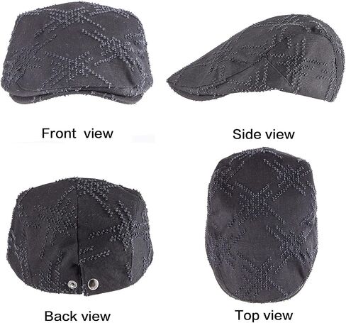 LADYBRO 2Pack Unisex Flat Cap Newsboy Hats for Men Women, Summer Casual Adjustable in Kuwait