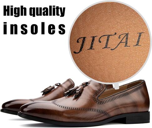 أحذية JITAI الرجالية بدون كعب سهلة الارتداء أحذية القيادة كاجوال فستان بدون كعب أحذية أنيقة للأعمال in Kuwait