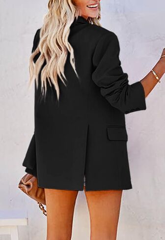 سترة نسائية كاجوال من MACNOORA مفتوحة من الأمام وأكمام طويلة وأزرار للعمل والمكتب in Kuwait