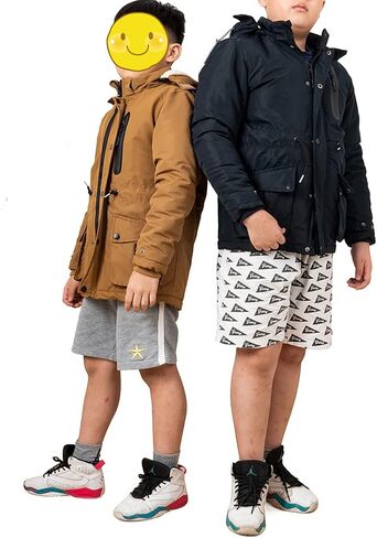 SNOW DREAMS Boys Winter Coat Ski Jacket Puffer Fleece Lined Waterproof Camouflage Warm Hooded Outerwear in Kuwait