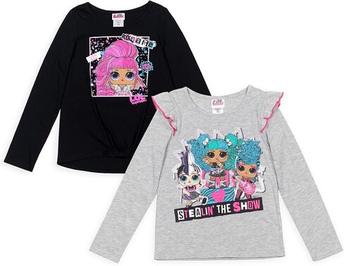 L.O.L. Surprise! Remix Hair Flip Little/Big Girls 2 Pack Long Sleeve T-Shirt in Saudi Arabia