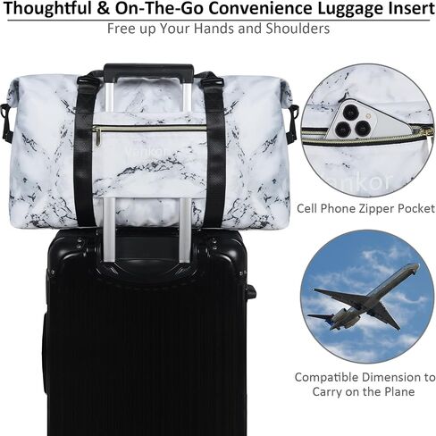 Large Duffle Bag for Travel Waterproof 21 Inch, Vankor Gym Duffel Bag for Women Men Durable Carry on Weekender Overnight Sports Luggage Weekend Beach Yoga Workout Hospital Mommy Diaper Bag Cow Print in Saudi Arabia