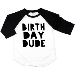 Bump and Beyond Designs Boy Birthday Shirt Kids Birthday Dude Shirt for Boys