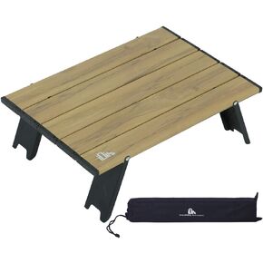 Ultralight Compact Mini Folding Alu. Table (Nature - S) | with Carry Bag, for Camping Backpacking Hiking Beach Picnic in Saudi Arabia