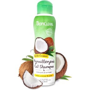 TropiClean Berry & Coconut Deep Cleansing Cat Shampoo | Kitten Shampoo Reduces Matting | Natural Shampoo Derived from Natural Ingredients | Made in The USA | 12 oz. in Saudi Arabia