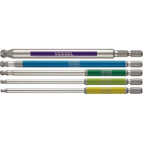 VESSEL GS5P-36 Single Headed Ball Point, Rigid Color, Set of 5, Opposite Side 3/4/5/6/8 x 150 mm in Kuwait