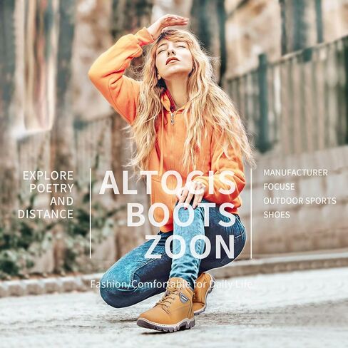 ALTOSIC النساء أحذية التنزه الكاحل الظهر أحذية للنساء في الهواء الطلق حذاء ارتحال عدم الانزلاق مقاومة للماء نمط المتنزه in Kuwait