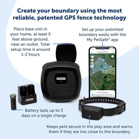 PetSafe Guardian GPS Fence Collar Battery - Extra or Replacement Lithium-Ion Battery - Up to 3 Days Battery Life - Compatible with Guardian GPS Collars Only in Saudi Arabia