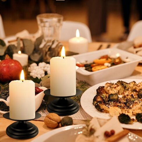 قطعتان من حوامل الشموع الذهبية للشموع الدعامة، وشموع الجرة وأعمدة LED، لوحة شموع معدنية مقاس 4.75 بوصة، صينية شموع عمود ديكور حامل الشموع، حاملات شموع مزخرفة للطاولة، الزفاف، الحفلات، عيد الميلاد in Kuwait