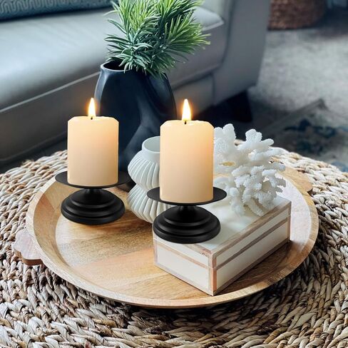 قطعتان من حوامل الشموع الذهبية للشموع الدعامة، وشموع الجرة وأعمدة LED، لوحة شموع معدنية مقاس 4.75 بوصة، صينية شموع عمود ديكور حامل الشموع، حاملات شموع مزخرفة للطاولة، الزفاف، الحفلات، عيد الميلاد in Kuwait