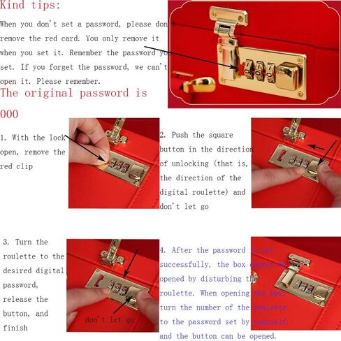 صندوق هدايا صغير للحقائب، صندوق هدايا الحرف اليدوية المطرزة الصيني التقليدية، علامة السعادة المزدوجة مع قفل مختلط، مناسب للهدايا الموت، القيمة، هدايا الزفاف للضيوف in Kuwait